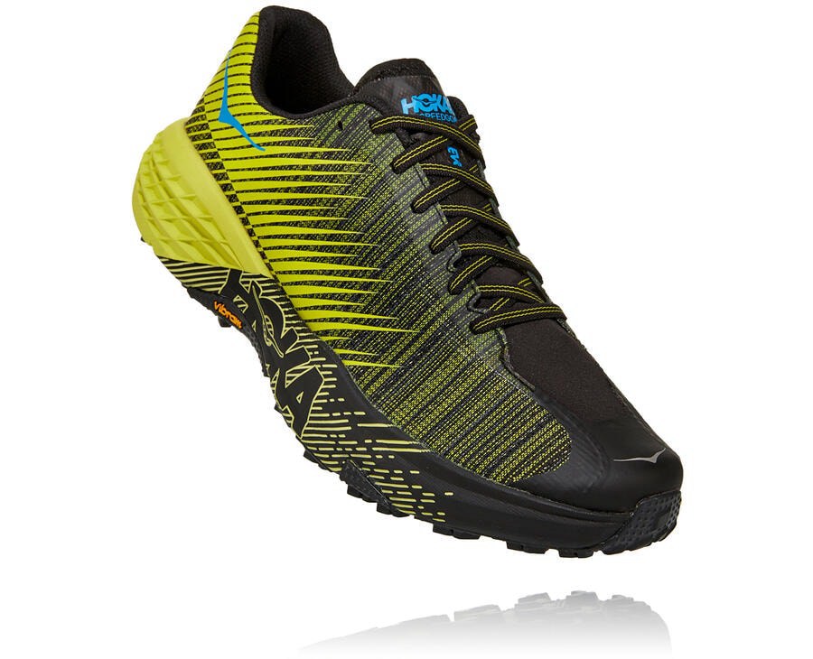 Hoka One One Trailove Tenisky Damske Čierne/Zelene - Evo Speedgoat - 80924-LTPE